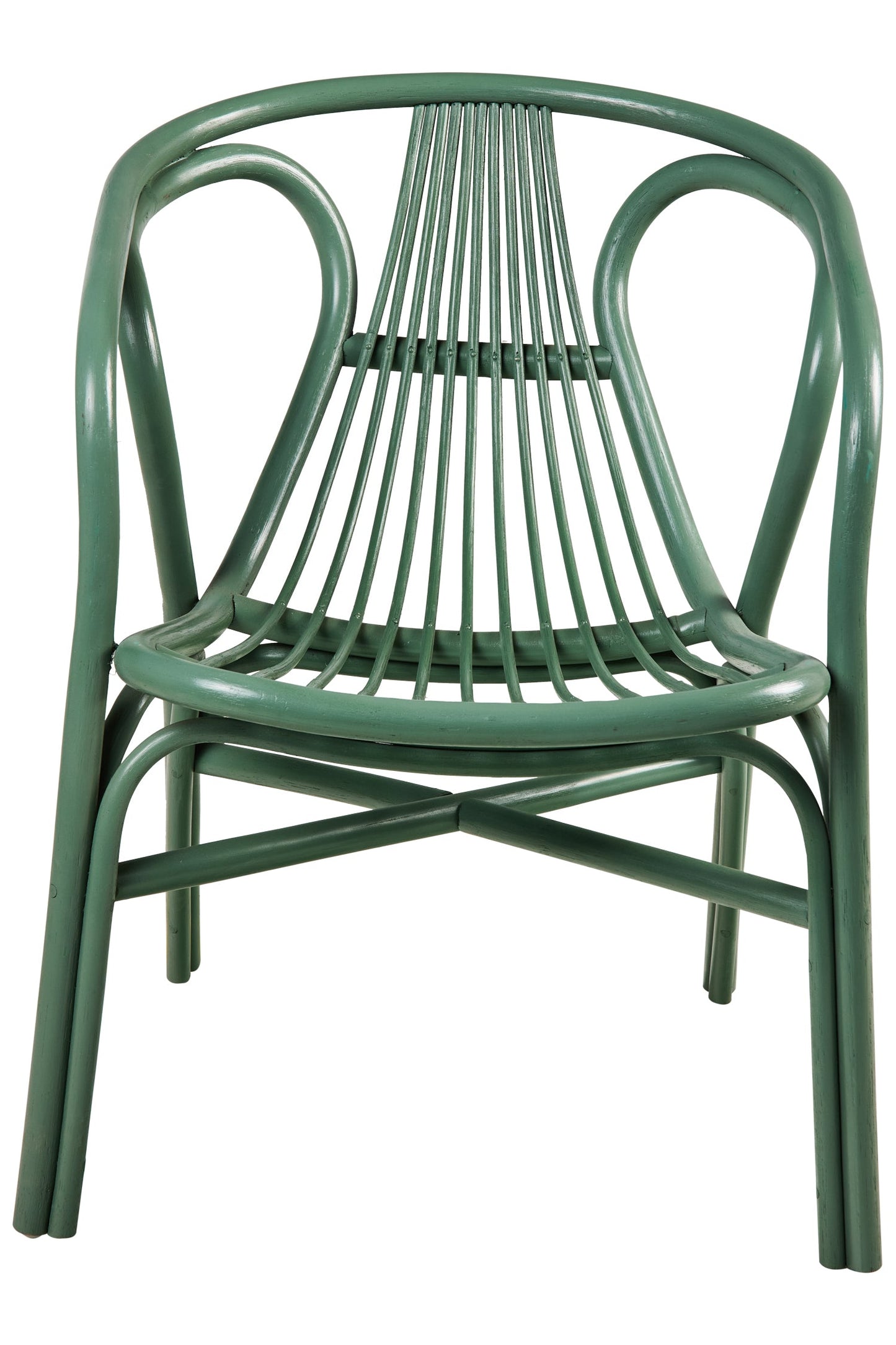 Les Bateaux - Poltrona In Rattan Verde