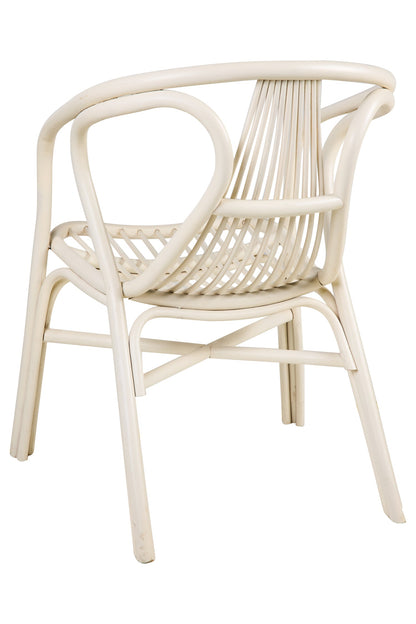 Les Bateaux - Poltrona In Rattan Bianca