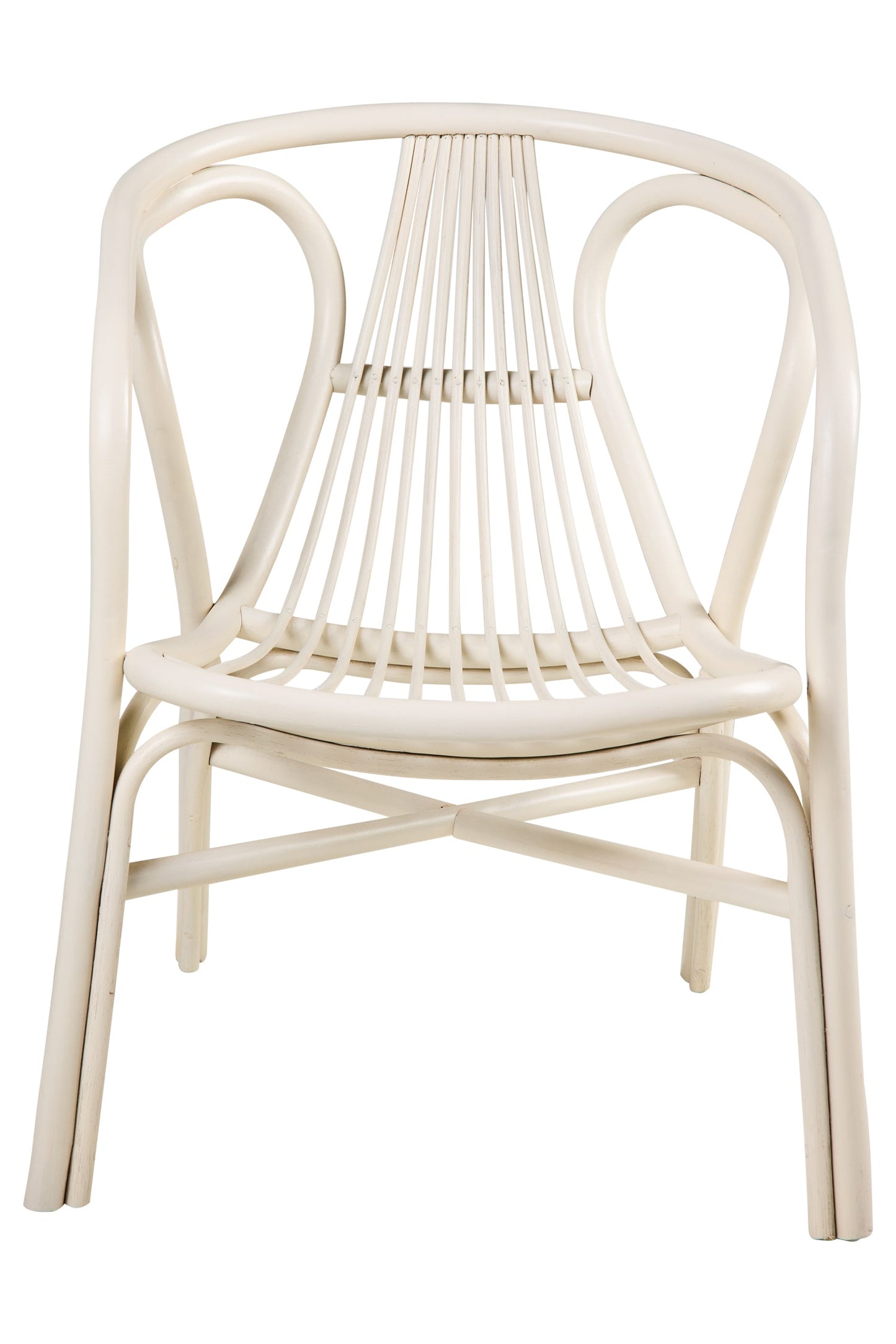 Les Bateaux - Poltrona In Rattan Bianca