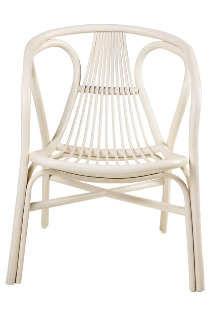 Les Bateaux - Poltrona In Rattan Bianca