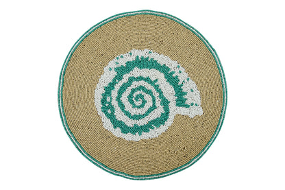 Sea Food - Sottopiatti Set 1/4 Con Perline Dis Conchiglia