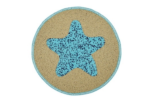 Sea Food - Sottopiatti Set 1/4 Con Perline Dis Stella Marina