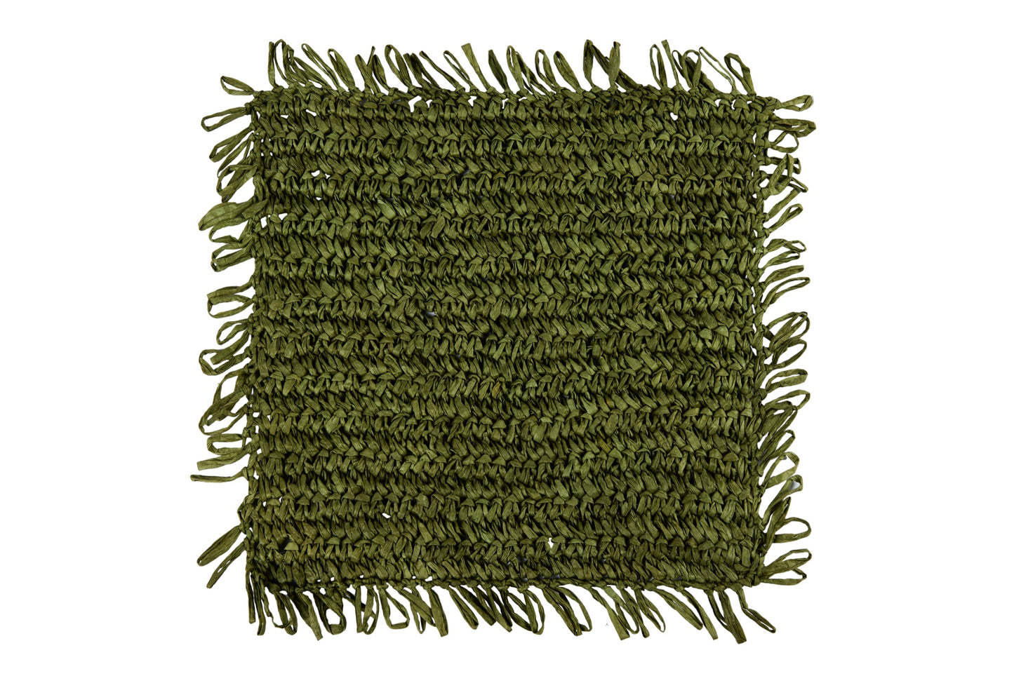 Mazorcas - Sottopiatti Set 1/4 Rafia Verde