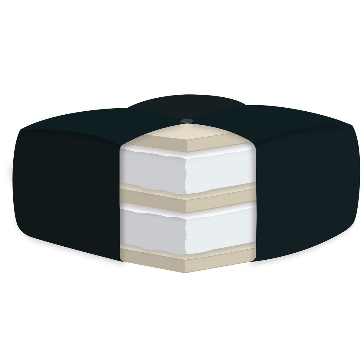 Materasso matrimoniale AJD Home Youth da 6 pollici, materasso matrimoniale in una scatola, materasso matrimoniale in schiuma da pavimento 75 x 39