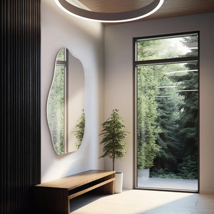 Specchio da parete irregolare asimmetrico ALYA