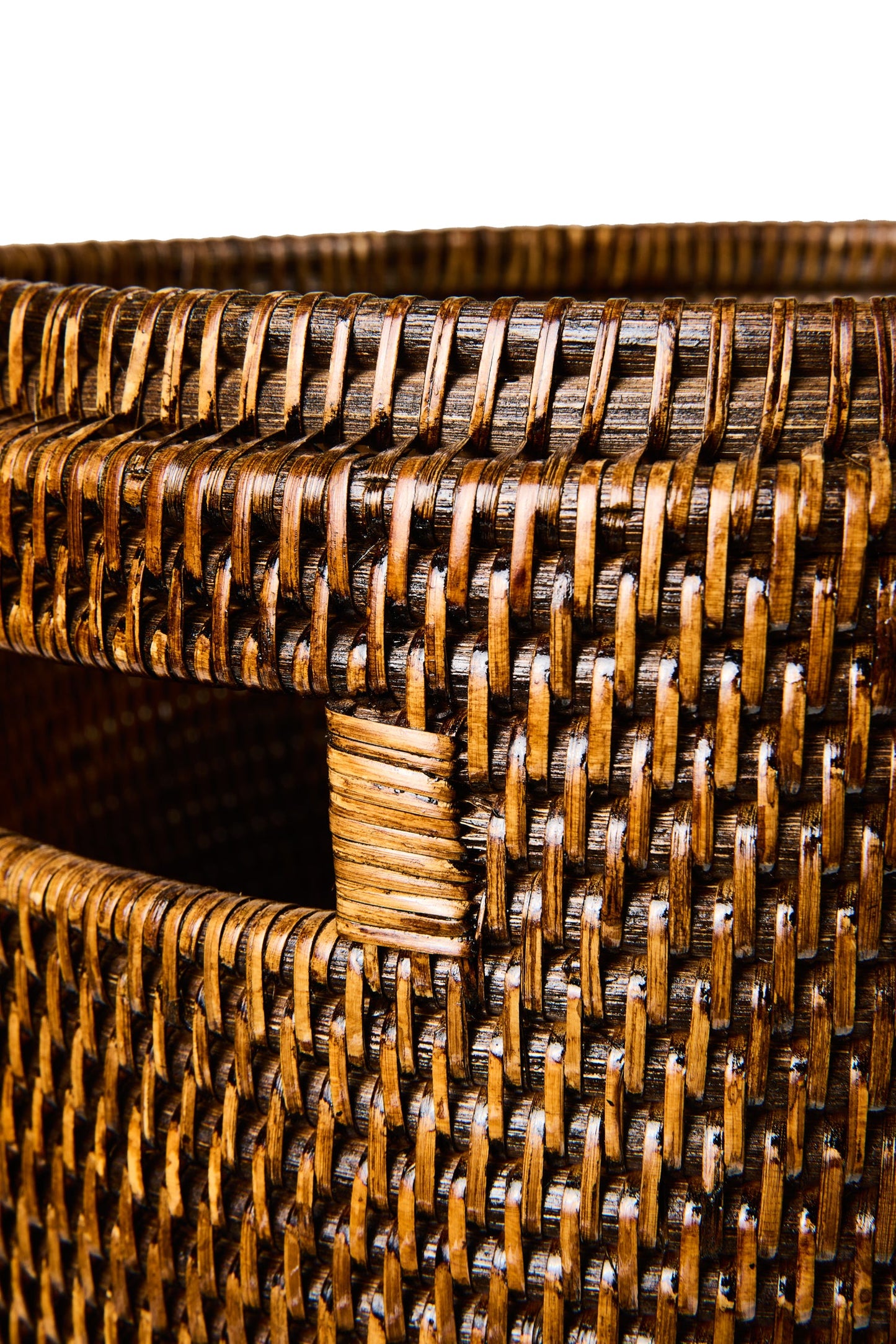 Myanmar - Cesta Porta Biancheria Con Coperchio