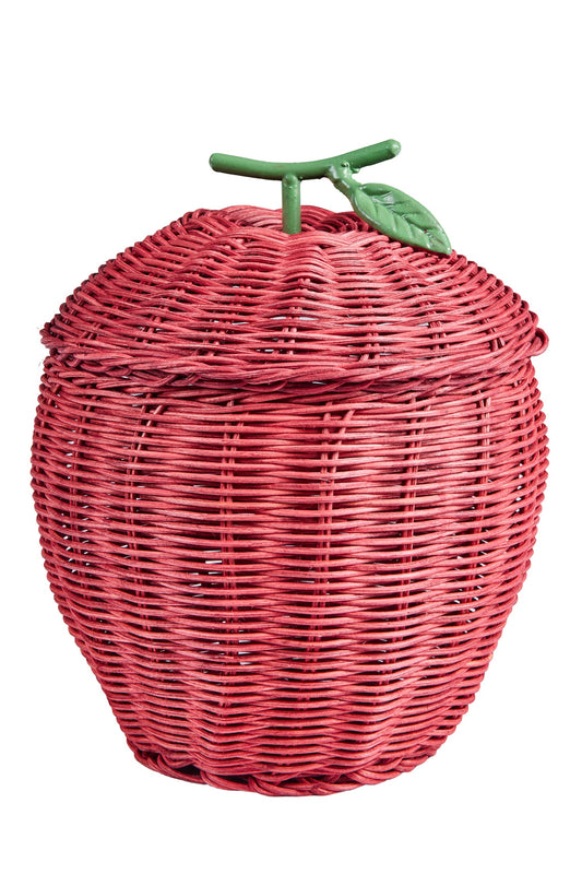 Alhoa - Cestino Forma Mela Con Coperchio