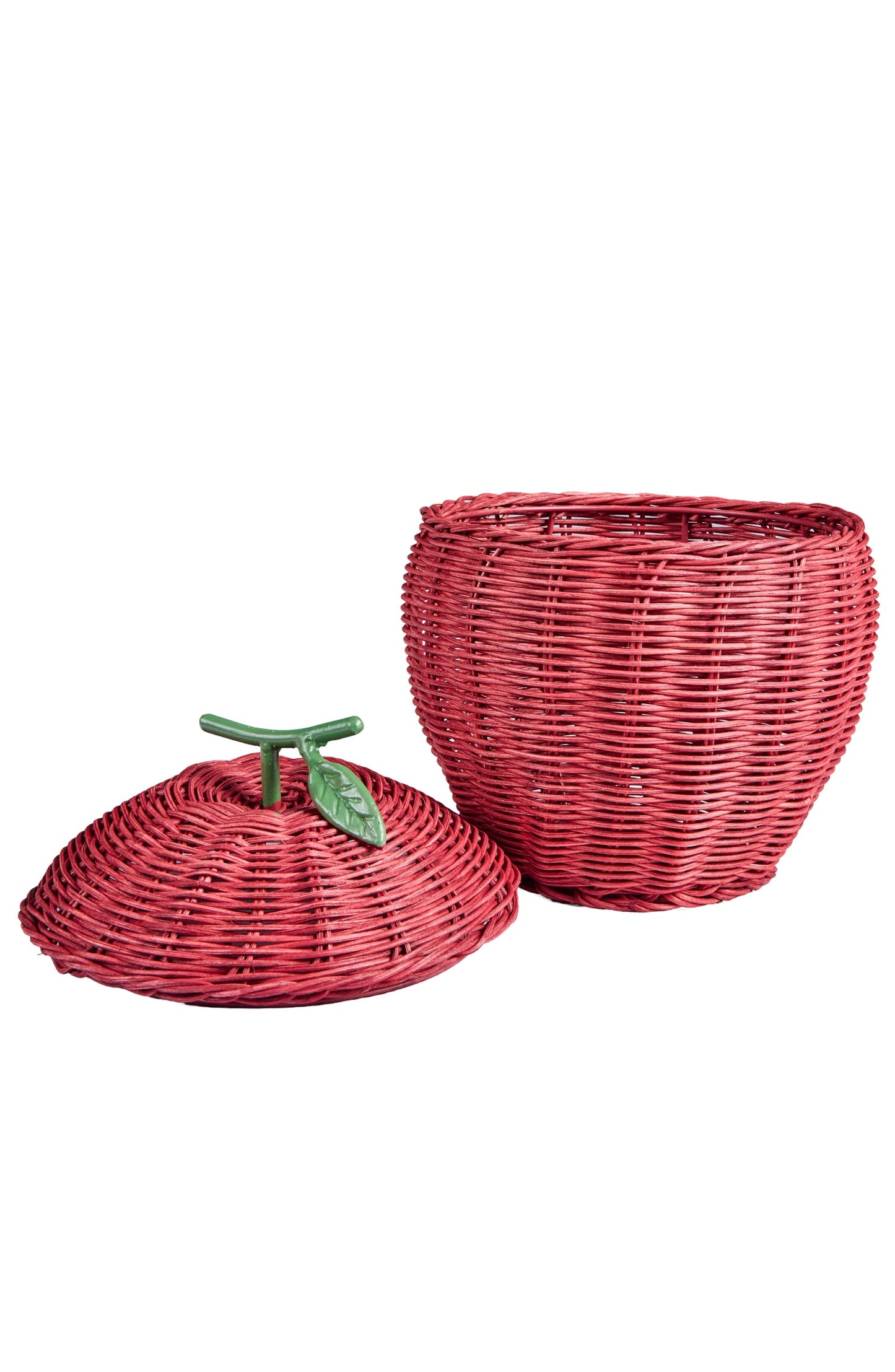 Alhoa - Cestino Forma Mela Con Coperchio