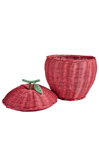 Alhoa - Cestino Forma Mela Con Coperchio