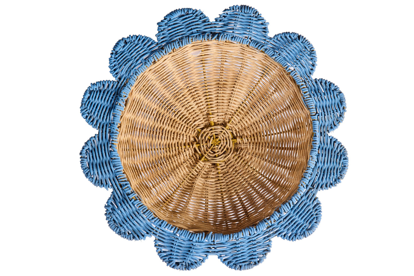 Alhoa - Alzatina Grande Rattan Smerlo Azzurro