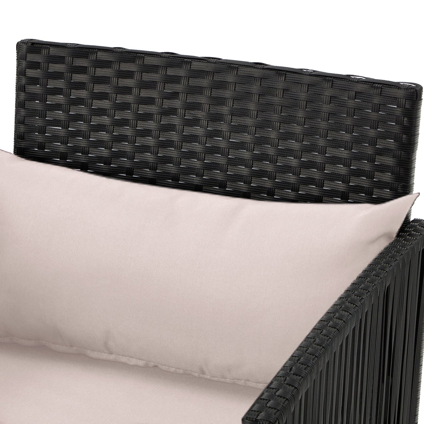 Set da bar in vimini per patio AVAWING da 3 pezzi con fodera per cuscino extra