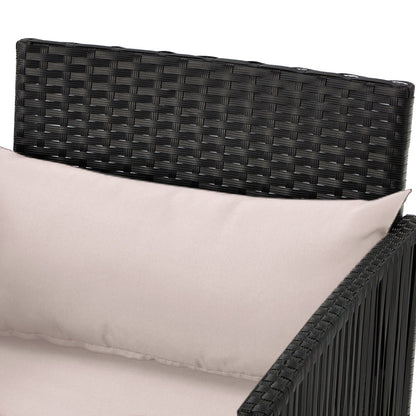 Set da bar in vimini per patio AVAWING da 3 pezzi con fodera per cuscino extra