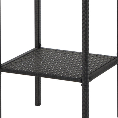 Set da bar in vimini per patio AVAWING da 3 pezzi con fodera per cuscino extra