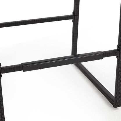 Set da bar in vimini per patio AVAWING da 3 pezzi con fodera per cuscino extra