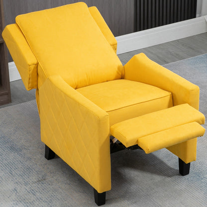 AVAWING Set di 2 poltrone reclinabili con schienale a spinta e schienale ad ala in lino