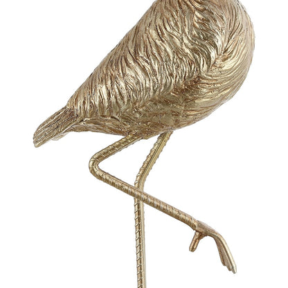 Lampada da tavolo Aaliyah in resina color oro champagne da 25 pollici con paralume in lino bianco - 25H