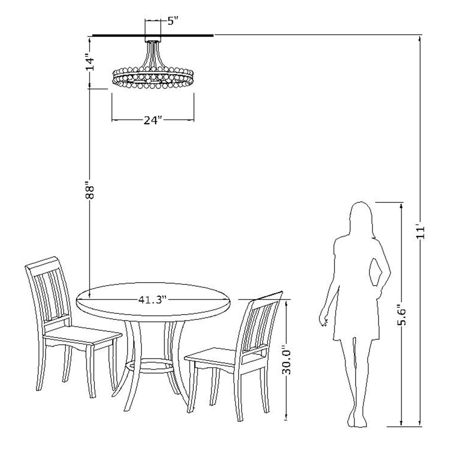 Lampada da soffitto semi-incassata Elvira Wagon Wheel Crystal a 8 luci