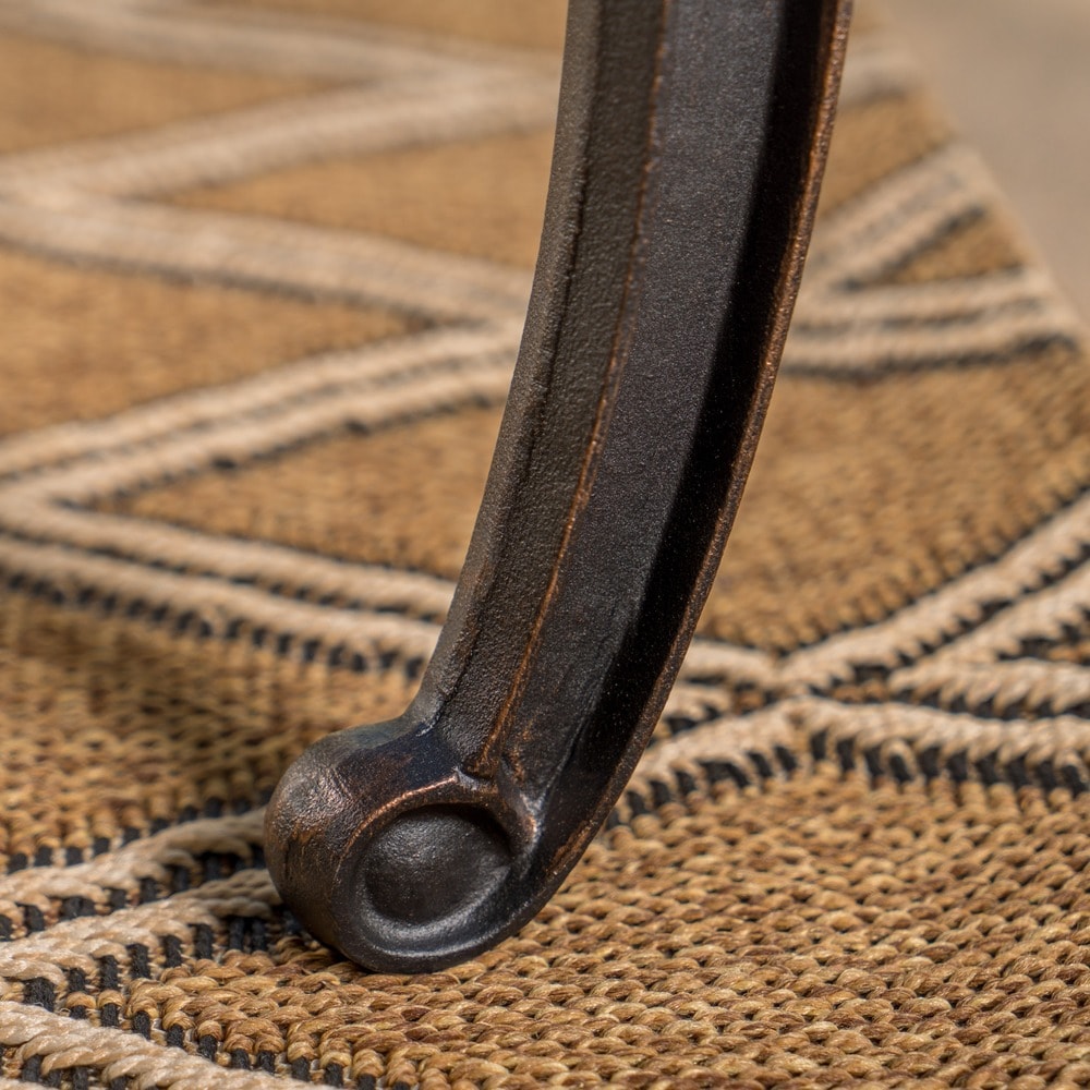 Collezione da pranzo rustica in alluminio pressofuso Abigal Outdoor Copper Cast di Christopher Knight Home - N/D