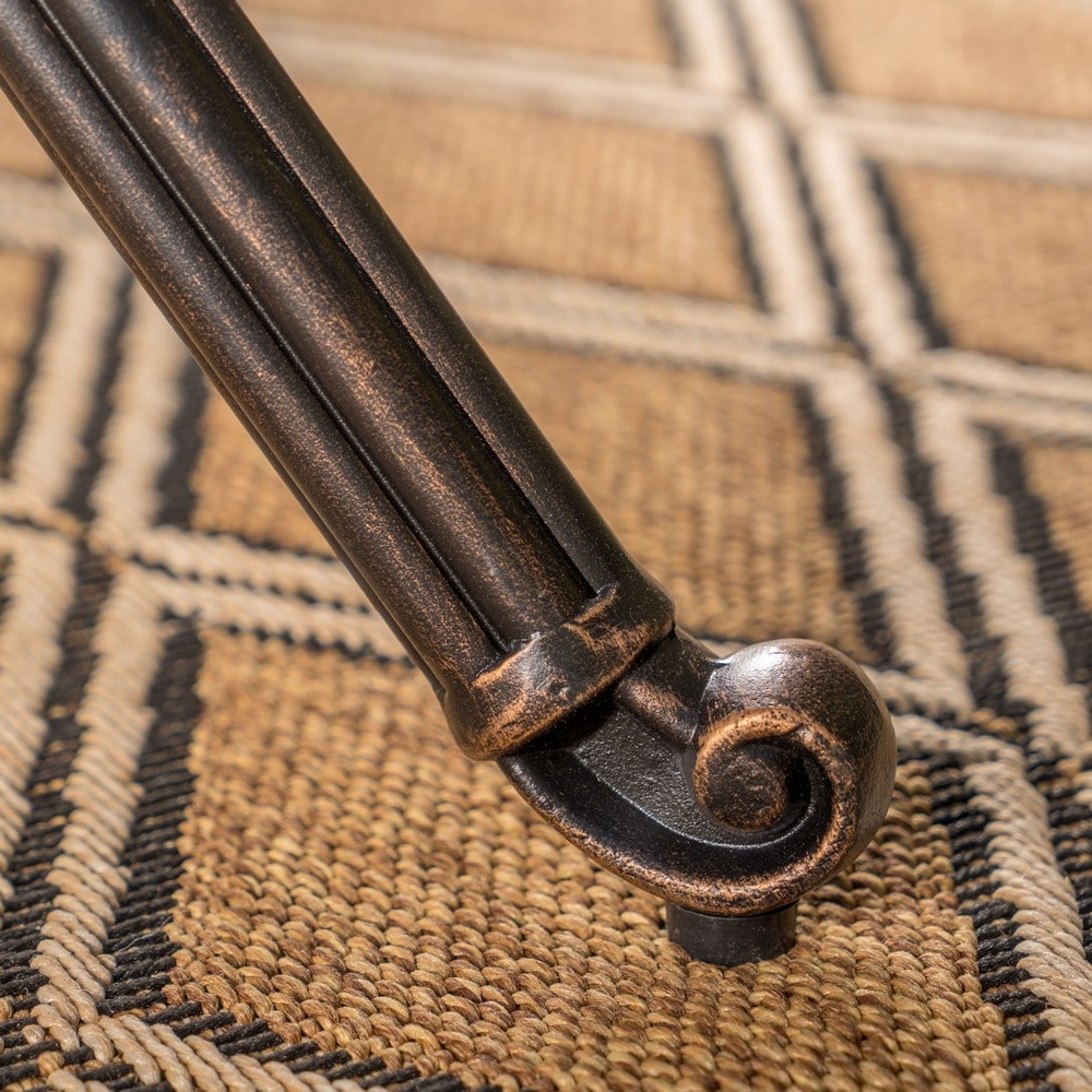 Collezione da pranzo rustica in alluminio pressofuso Abigal Outdoor Copper Cast di Christopher Knight Home - N/D