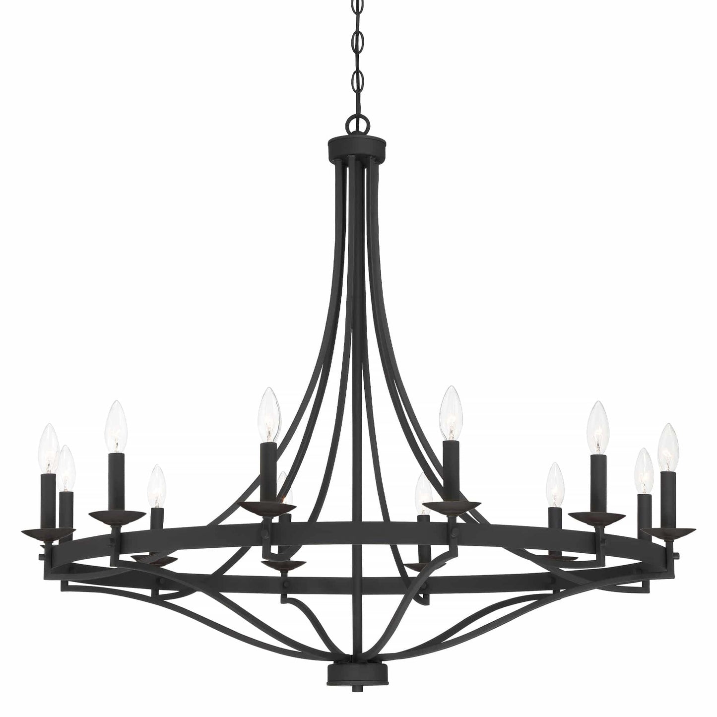 Lampadario Fidenza a 12 luci in stile Impero moderno in stile fattoria con UL - D40'' * H135''
