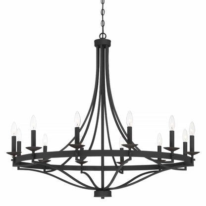 Lampadario Fidenza a 12 luci in stile Impero moderno in stile fattoria con UL - D40'' * H135''