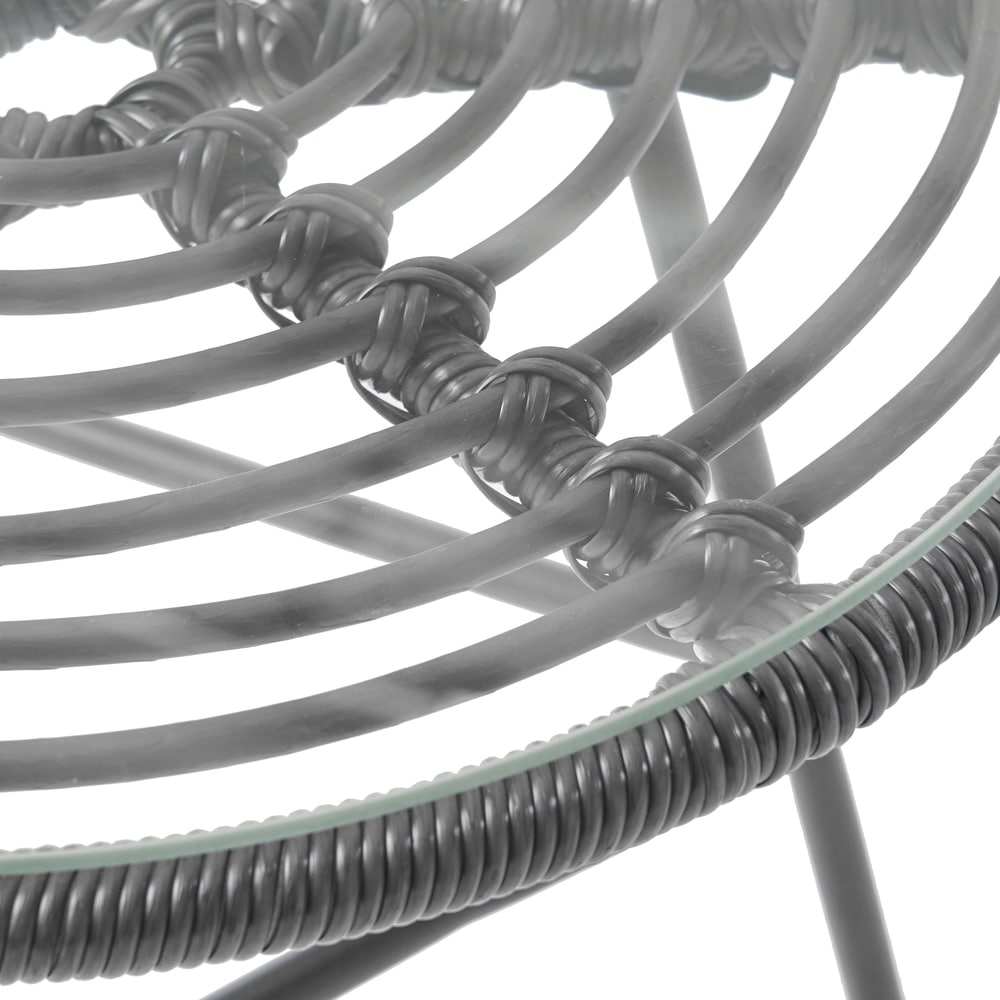 Set da esterno Acuna da 3 pezzi in vimini con cuscini di Christopher Knight Home