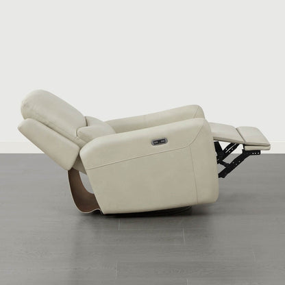 Poltrona reclinabile girevole elettrica Adalyn con cuscino lombare