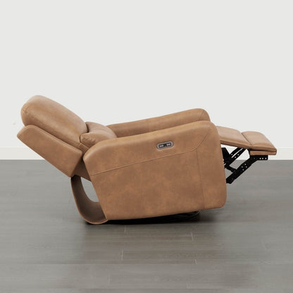 Poltrona reclinabile girevole elettrica Adalyn con cuscino lombare