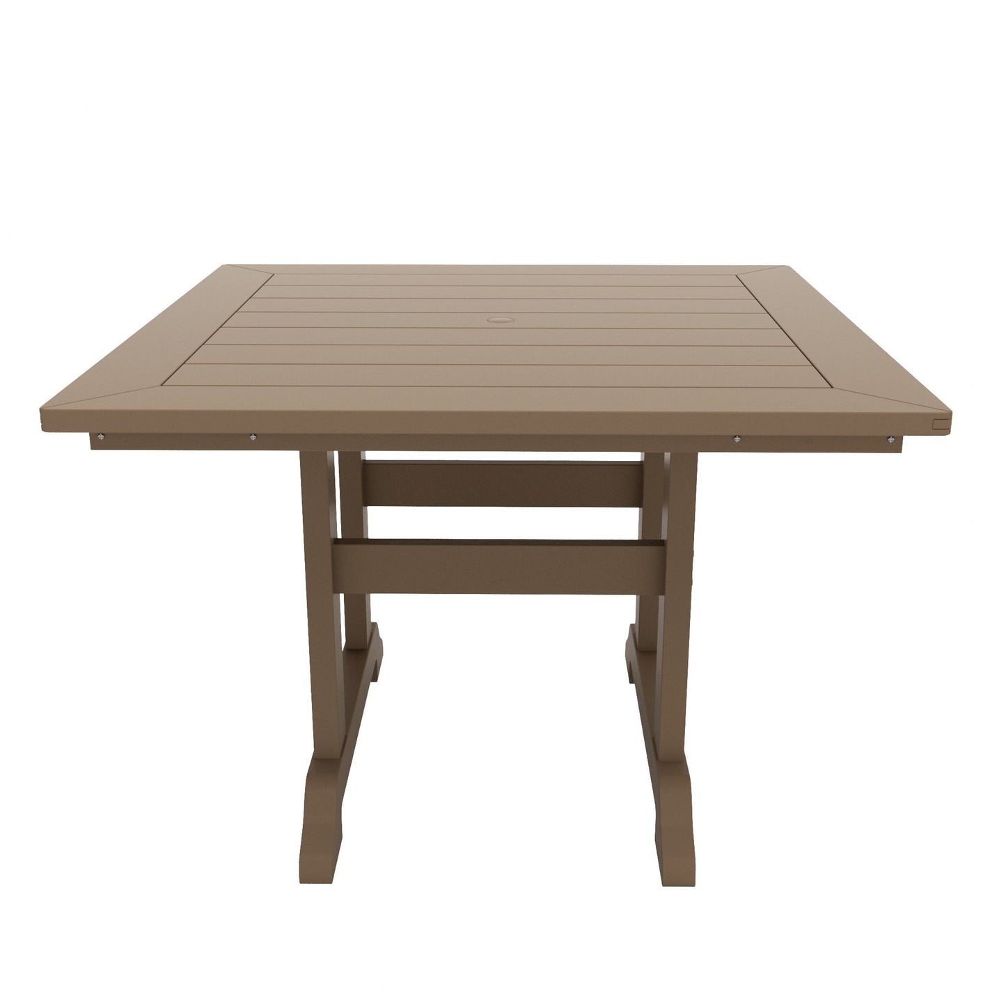 Set di sedie da pranzo quadrate Adirondack Laguna HDPE Polytrends per esterni e patio, adatte a tutte le stagioni (set da 5 pezzi)