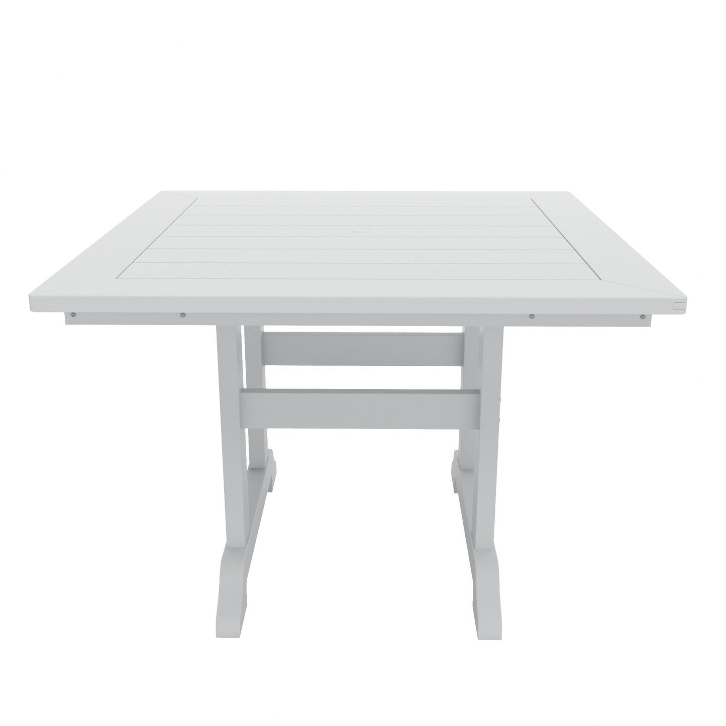 Set di sedie da pranzo quadrate Adirondack Laguna HDPE Polytrends per esterni e patio, adatte a tutte le stagioni (set da 5 pezzi)