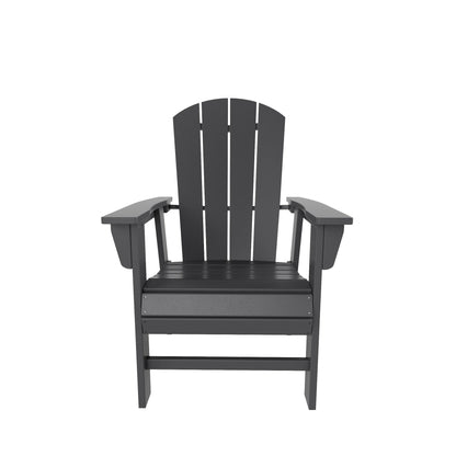 Set da pranzo per esterni Polytrends Laguna HDPE per tutte le stagioni con tavolo rettangolare, poltrone e panca (set da 6 pezzi)