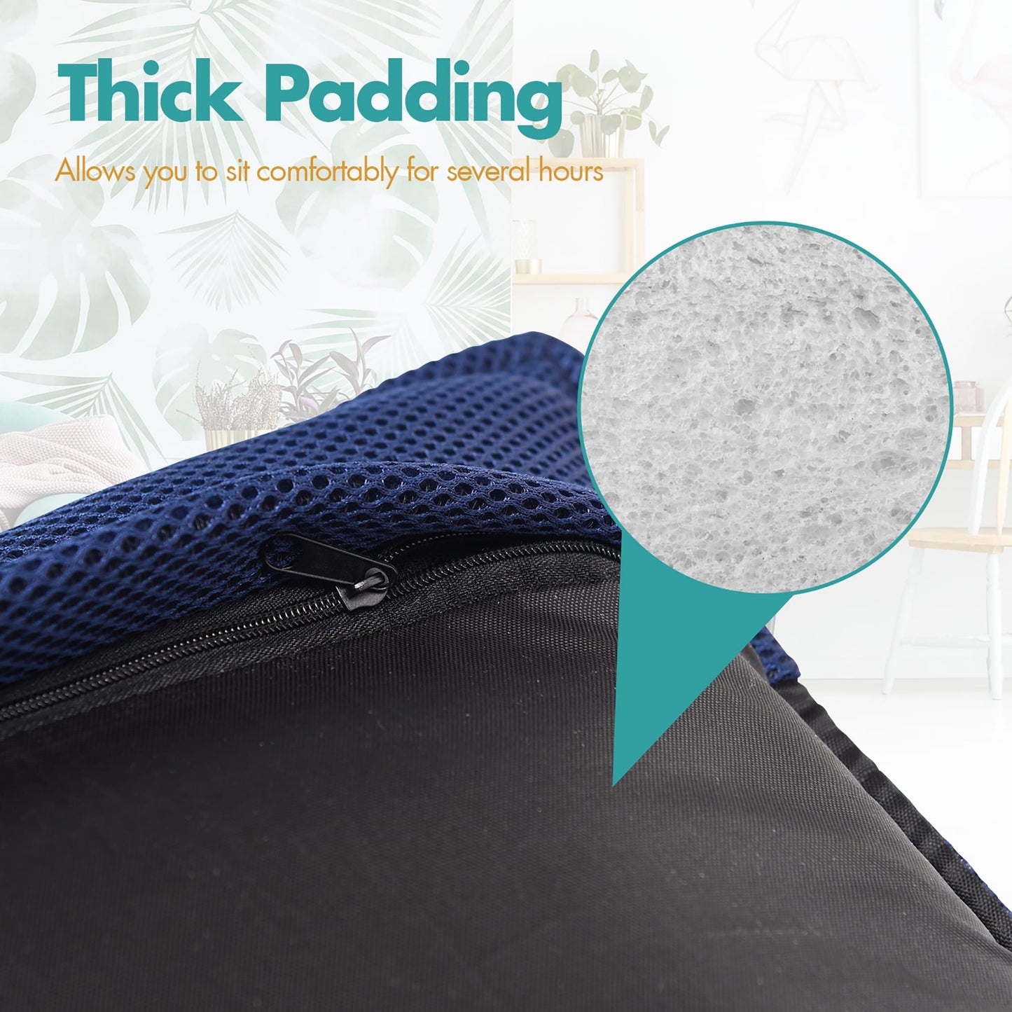 Sedia da pavimento regolabile in rete, divano da pavimento, 6 posizioni