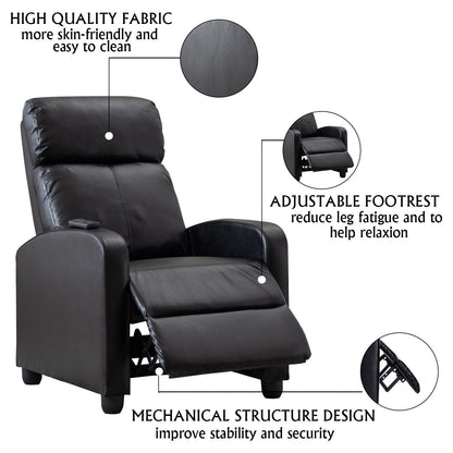 Poltrone reclinabili regolabili a spinta per il soggiorno