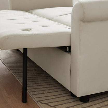 Divano letto regolabile con 2 cuscini lombari