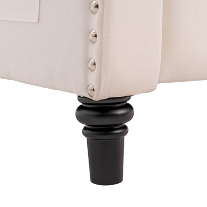 Poltrona reclinabile con schienale ad ala regolabile, poltrona con testa di chiodo, poltrona imbottita grande