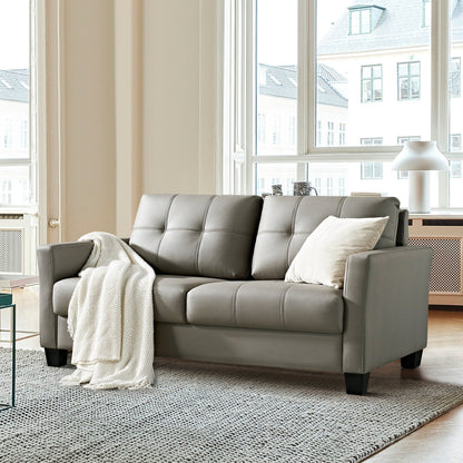 Divano a due posti in similpelle Ainfox da 57,50''