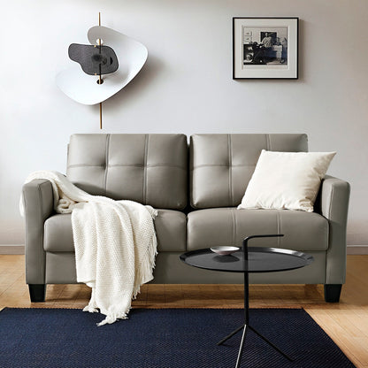 Divano a due posti in similpelle Ainfox da 57,50''