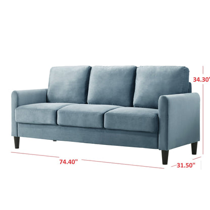 Set da soggiorno con braccioli in velluto Clayfell Airell