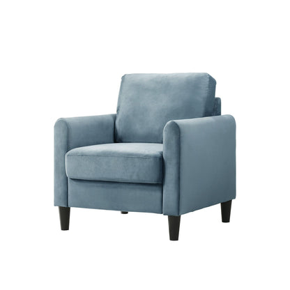 Set da soggiorno con braccioli in velluto Clayfell Airell