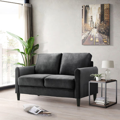 Set da soggiorno con braccioli in velluto Clayfell Airell