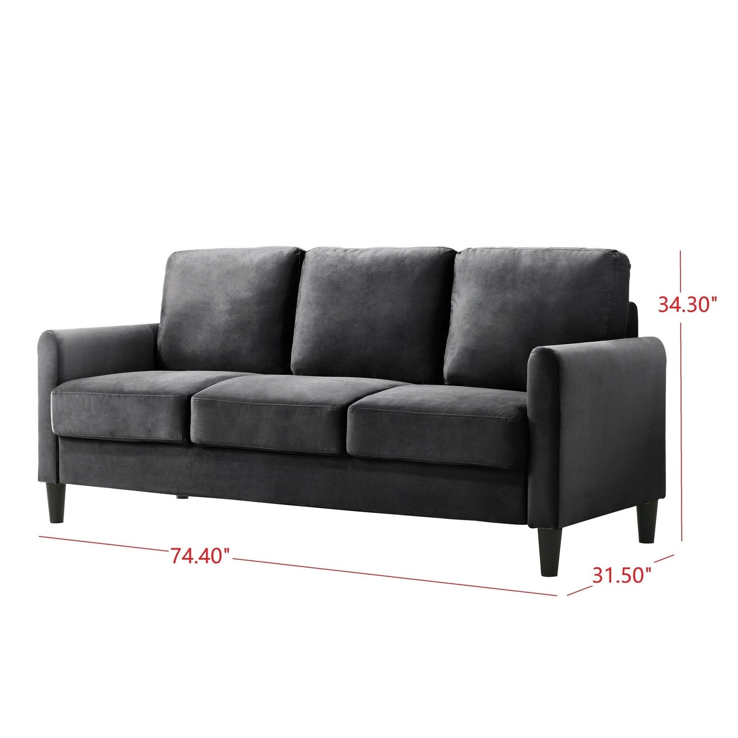 Set da soggiorno con braccioli in velluto Clayfell Airell