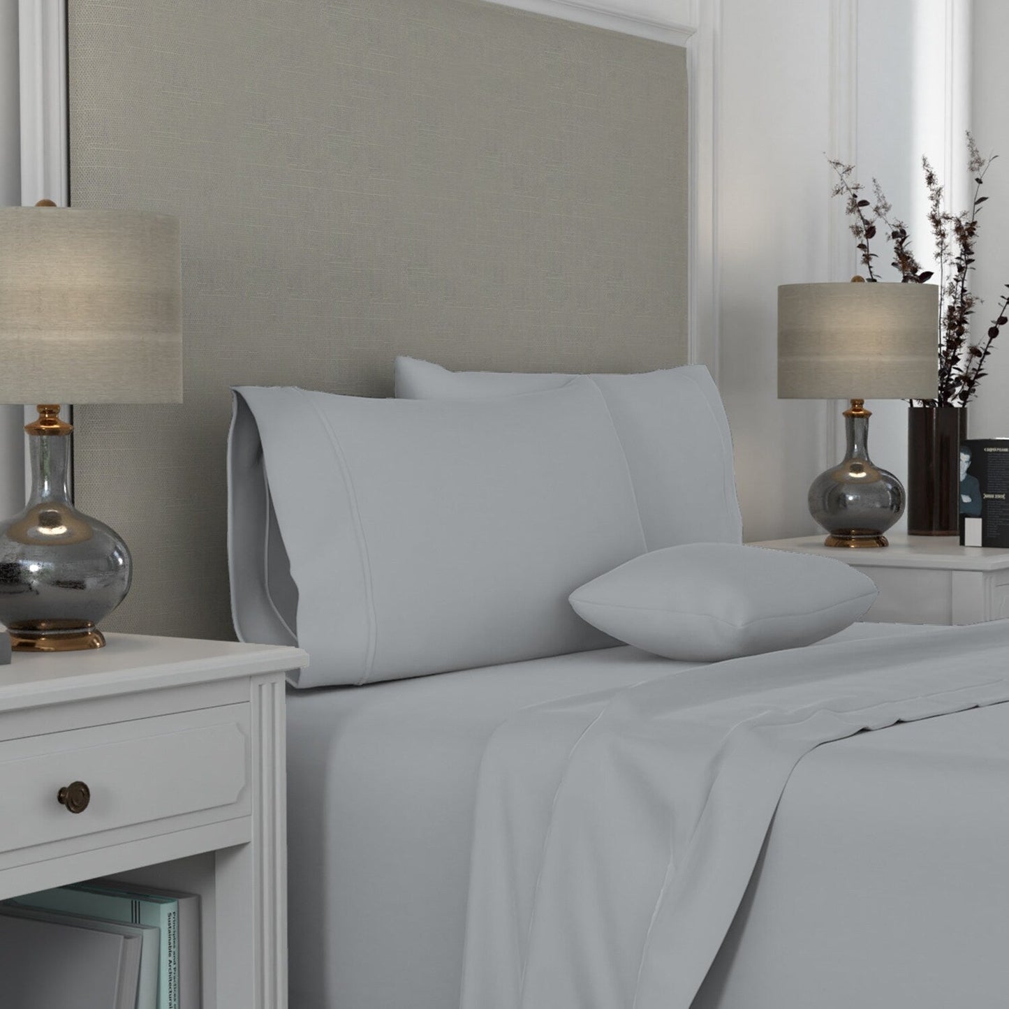 Set di federe in cotone egiziano di qualità suprema Aireolux 1000TC