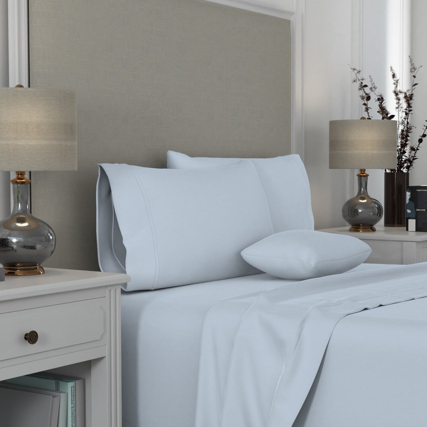 Set di federe in cotone egiziano di qualità suprema Aireolux 1000TC