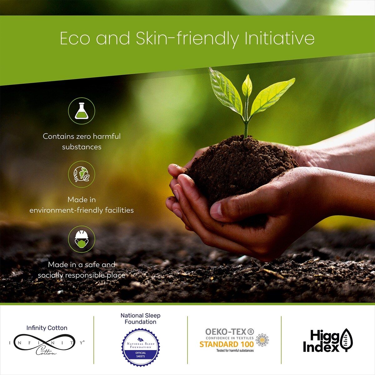 Set di federe in cotone egiziano di qualità suprema Aireolux 1000TC