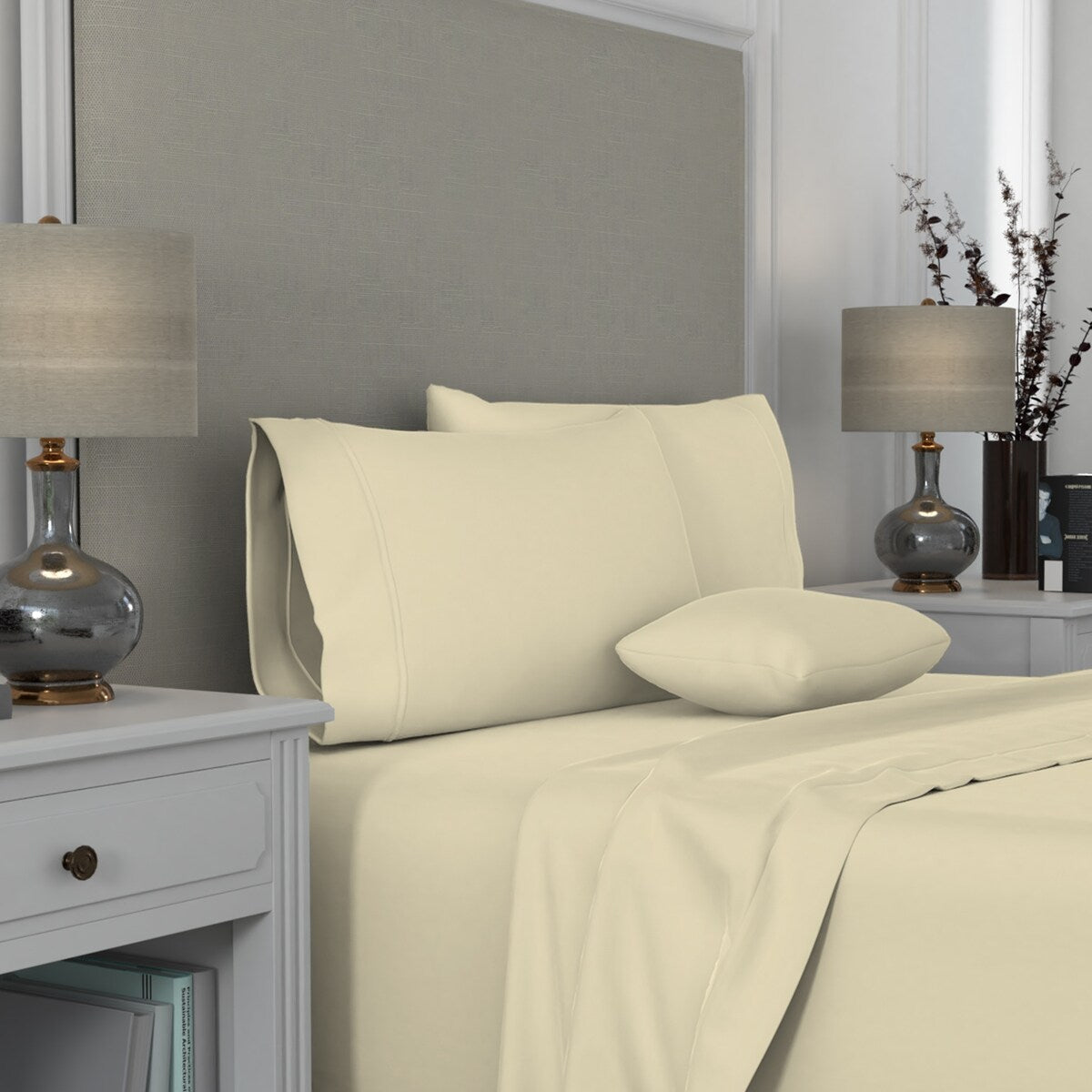 Set di federe in cotone egiziano di qualità suprema Aireolux 1000TC