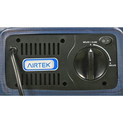 Materasso ad aria Airtek Flocked-top full-size con topper in memory foam da 1 pollice