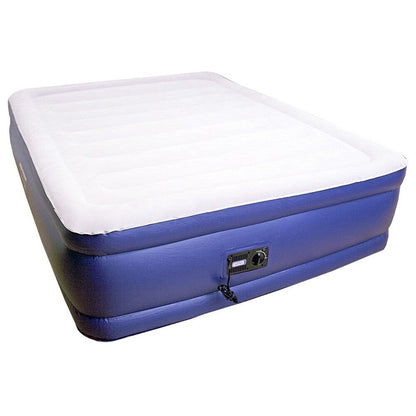 Materasso ad aria Airtek full-size con parte superiore floccata, topper in memory foam da 1 pollice e lenzuolo con gonna