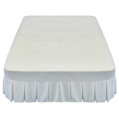 Materasso ad aria Airtek full-size con parte superiore floccata, topper in memory foam da 1 pollice e lenzuolo con gonna