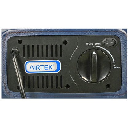 Materasso ad aria Airtek Queen-size con parte superiore floccata, topper in memory foam da 1 pollice e lenzuolo con gonna