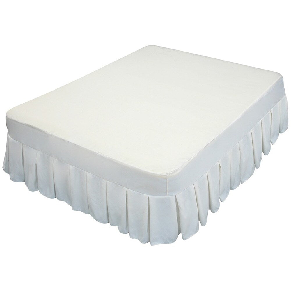 Materasso ad aria Airtek Queen-size con parte superiore floccata, topper in memory foam da 1 pollice e lenzuolo con gonna